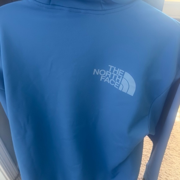 New men’s size S small blue costal pullover The North Face hoodie pockets - Picture 6 of 8